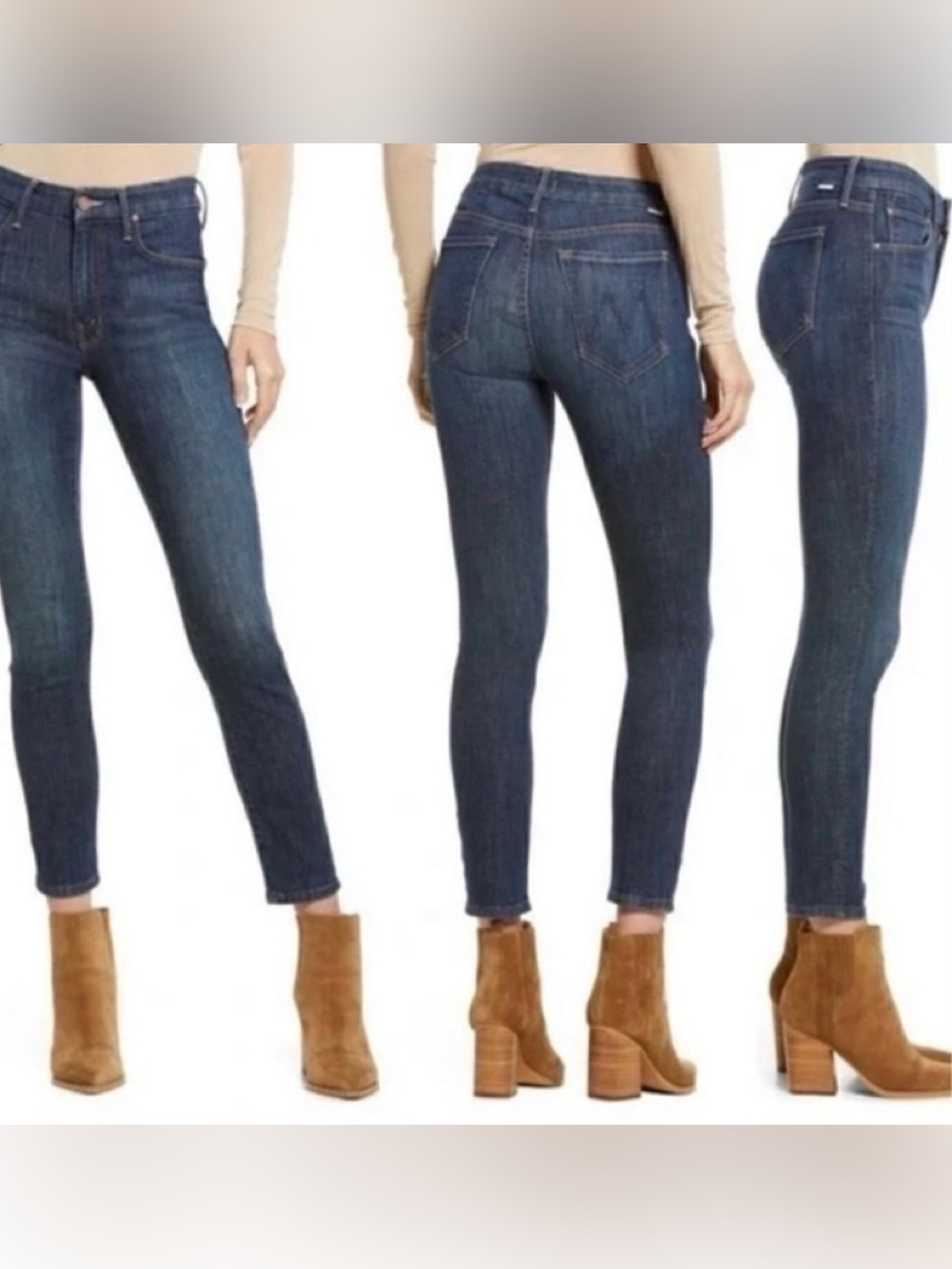 Mother jeans the looker crop in switch it up High-Rise Women's Jeans 32